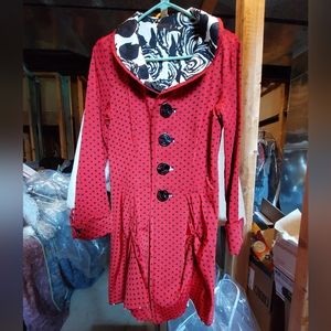 Red Polka Dot Coat